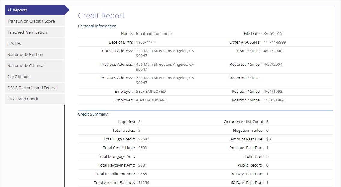 AAOA credit check process for landlords