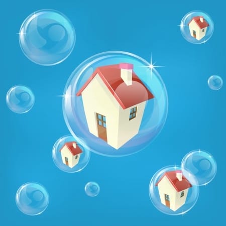houses in bubbles