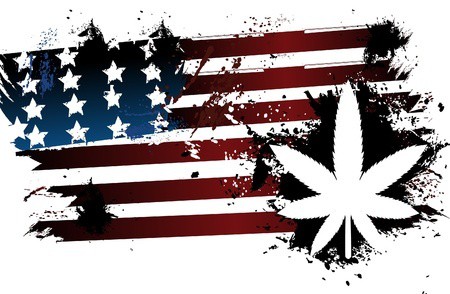 pot weed drugs american flag