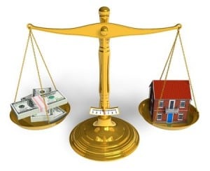 real estate taxes home money scale