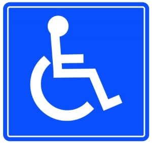 handicap tenant sign