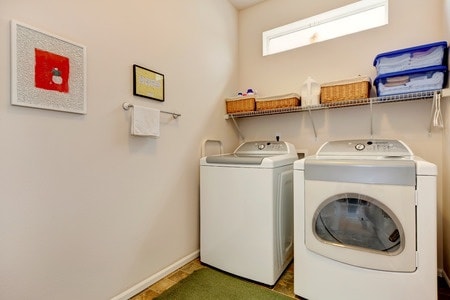 washer dryer laundry room