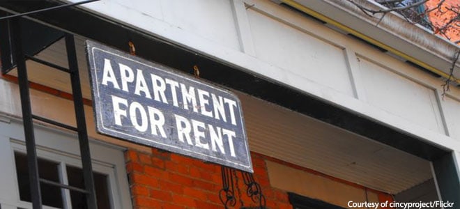 sign apartment for rent old