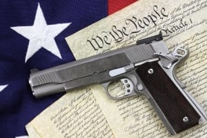 gun control united states constitution usa flag