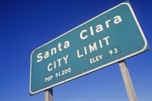 santa clara california city sign