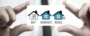 three houses buy renovate resell flip