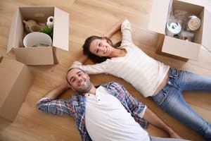 New couple moving into apartment