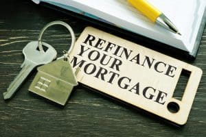 Refinance,Your,Mortgage,Phrase,And,Key,With,Small,Home.