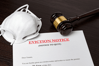 Eviction notice with gavel shutterstock_1850872966