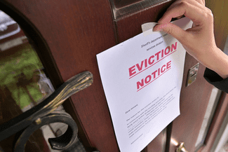Posting eviction notice shutterstock_1848201151