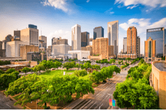 Houston downtown skyline shutterstock_1135796243