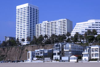 Santa Monica beachfront apartments shutterstock_1445210