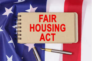 Fair Housing with flag Shutterstock_1977476198