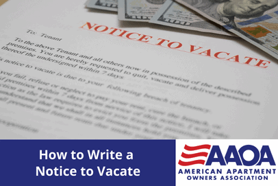 How to Write a Notice to Vacate