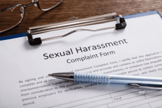 Sexual harassment complaint form Shutterstock_576685030