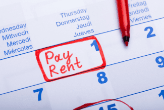Pay rent calendar Shutterstock_1535916809