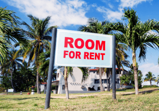 Room for rent sign Shutterstock_2043598508