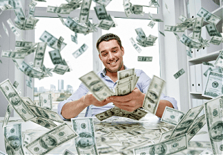 Surrounded by money Shutterstock_309411233