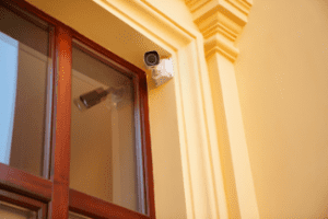 Security camera outside door