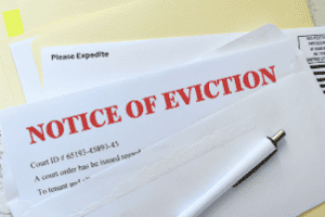 Notice of Eviction notice Shutterstock_2325052591