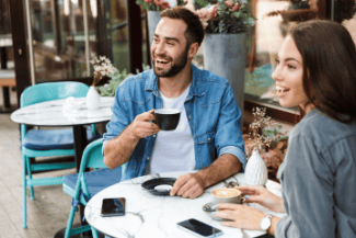 Couple at cafe Shutterstock_1445163872