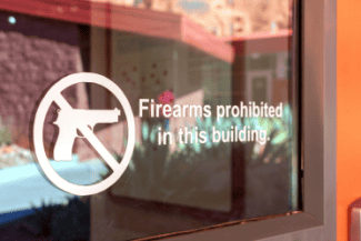 Firearms not permitted Shutterstock_1662448156