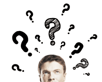 Man with question marks Shutterstock_137563577