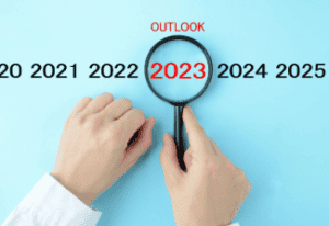 2023 with magnifying glass Shutterstock_2216641435