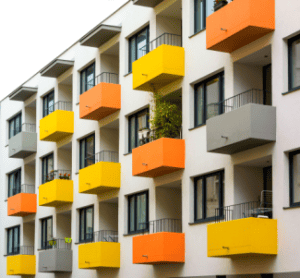 Colorful balconies Shutterstock_413773465