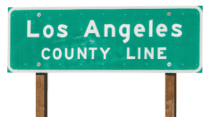 Los Angeles County Line sign Shutterstock_349224062