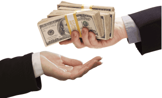Man handing over money Shutterstock_85232695