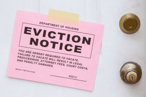 Eviction notice Shutterstock_1866745702
